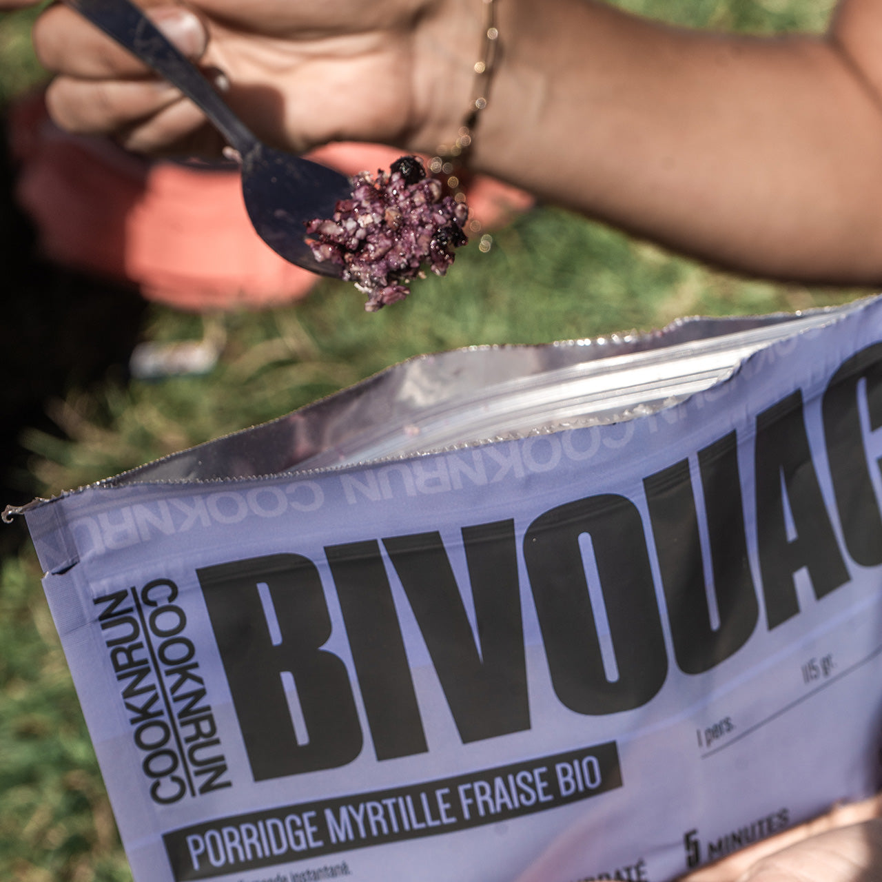 Plat lyophilisé sucré BIO x10 - PORRIDGE Myrtilles/Fraises